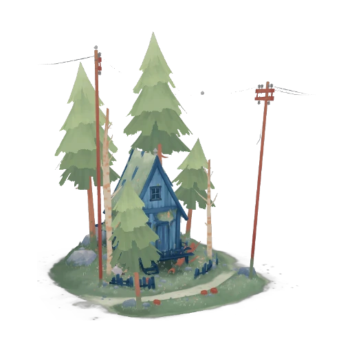 Woodland Pine Log Cabin